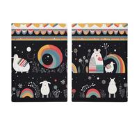 Reisepasshülle Reisepassbuch Leder Reisepasshülle Kartenhalter Totenkopf Rot Reisebrieftasche für Geschäftsreise, Reisegeschenke, Neuer Schnee-Weihnachtsdruck, 20.3x13.8cm