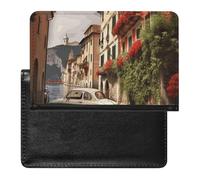 Reisepasshülle, Reisezubehör, blauer Pfau, wasserdicht, Reisepasshülle mit Kartenfächern für Damen und Herren, Schönes italienisches Design, Einheitsgröße