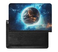 Reisepasshülle Reisezubehör Blue Earth In The Space Wasserdichte Reisepasshülle mit Kartenfächern für Damen und Herren, Blue Earth in the Space, Einheitsgröße