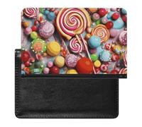 Reisepasshülle Reisezubehör Candy Wasserdicht Reisepass Reisebrieftasche mit Kartenfächern für Damen und Herren, candy, Einheitsgröße