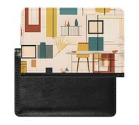 Reisepasshülle, Reisezubehör, Mitte des Jahrhunderts, modern, wasserdicht, Reisebrieftasche mit Kartenfächern für Damen und Herren, Mitte des Jahrhunderts modern, Einheitsgröße