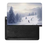 Reisepasshülle, Reisezubehör, Mitte des Jahrhunderts, modern, wasserdicht, Reisebrieftasche mit Kartenfächern für Damen und Herren, Skifahren im Winter, Einheitsgröße