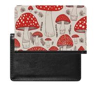 Reisepasshülle, Reisezubehör, Rinder, Hund, Blumen, wasserdicht, Reisepasshülle mit Kartenfächern für Damen und Herren, Rot-weißer Pilz, Einheitsgröße