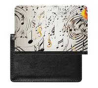 Reisepasshülle, Reisezubehör, Sand, Schneemann am Strand, wasserdicht, Reisepasshülle mit Kartenfächern für Damen und Herren, Musiknotizen Druck, Einheitsgröße