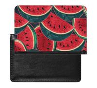 Reisepasshülle, Reisezubehör, Sand, Schneemann am Strand, wasserdicht, Reisepasshülle mit Kartenfächern für Damen und Herren, Rote Wassermelone, Einheitsgröße