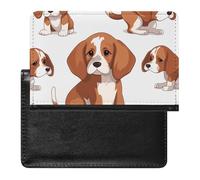 Reisepasshülle Reisezubehör Schwarz Deutscher Schäferhund Wasserdicht Reisepass Reisebrieftasche mit Kartenfächern für Damen Herren, Beagle Dog, Einheitsgröße