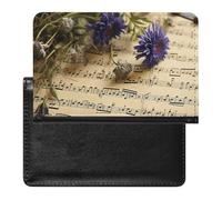 Reisepasshülle, Reisezubehör, Serene Coastal, wasserdicht, Reisepasshülle mit Kartenfächern für Damen und Herren, Notenblatt-1, Einheitsgröße