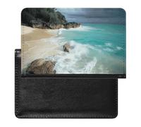 Reisepasshülle, Reisezubehör, Serene Coastal, wasserdicht, Reisepasshülle mit Kartenfächern für Damen und Herren, Serene Coastal, Einheitsgröße