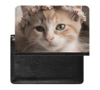 Reisepasshülle, Reisezubehör, süße Tiere, niedliche Katze, wasserdicht, Reisepasshülle mit Kartenfächern für Damen und Herren, Süße Tiere, niedliche Katze, Einheitsgröße