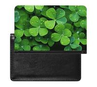 Reisepasshülle Reisezubehör Viele Grüne Kleeblätter Wasserdicht Reisepass Reisebrieftasche mit Kartenfächern für Damen Herren, Many Green Clover, Einheitsgröße
