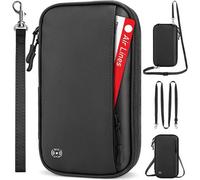 Reisepasshülle RFID Wasserdicht Mit Schultergurt schwarz