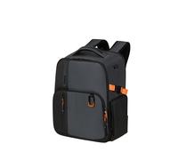 Reiserucksack SAMSONITE "BIZ2GO", Gr. B/H/T: 30cm x 40cm x 20cm, grau, Polyester, Rucksäcke Reiserucksack, reflektierende Details (66804505-0) grau