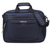 Reisetasche AMERICAN TOURISTER "SUMMERRIDE 3-Way Bordtasche", Damen, Gr. B/H/T: 40cm x 30cm x 20cm, blau (navy), Polyester, Taschen Reisetasche, Handgepäck Reisegepäck Trolley-Aufsteck-System Undersea