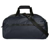 Reisetasche BUGATTI "BLANC", Herren, Gr. B/H/T: 55cm x 25cm x 18cm onesize, blau, Kunstfaser, unifarben, Taschen Reisetasche (41855768-0)