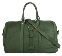 Reisetasche FORTY, Gr. B/H/T: 53cm x 30cm x 20cm onesize, grün, Leder, leicht glänzend, unifarben, Taschen Reisetasche, echt Leder, Made in Italy (17754648-0) grün
