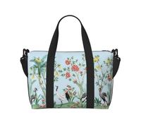 Reisetasche für Damen, Chinoiserie, Blumenmuster, Palme, persönliche Gegenstände, Reisetasche, Reisezubehör, Sport, Turnbeutel für Damen und Herren