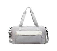 Reisetasche für Damen, faltbare Sporttasche mit Schultergurt, leicht, Übernachtung, Wochenendtasche, Workout, Turnbeutel, modische Wasserartikel, Schultertaschen, Geschenke, grau, Mass Beauty