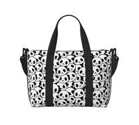 Reisetasche für Damen, niedliches Panda-Gesicht, Reisetasche, Reisezubehör, Sport, Turnbeutel für Männer und Frauen