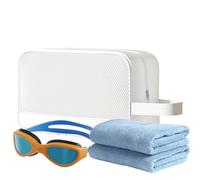 Reisetasche für Toilettenartikel, Turnbeutel, -Turnbeutel, wasserdichte Aufbewahrung | Duschtasche, großer Aufbewahrungsorganizer mit Reißverschluss, Make-up-Organizer, Weißer Mond, Se référer