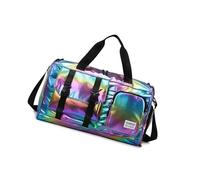 Reisetasche für Trocken- und Nass-Trennung, Fitness, Fitnessstudio, Sport, große Kapazität, Übernachtung, Training, Wochenender, Fitness, Sport, für den täglichen Gebrauch, Farbe: Schwarz., Mass