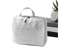 Reisetasche, geräumig, wasserdicht, tragbar, mit Griffen, große Kulturbeutel, ideal für Wochenende, Urlaub, Übernachtungen, Fitnessstudio, Krankenhaus, Dusche und Koffer, Größe L:, riferimento