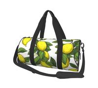 Reisetasche, leicht, für Wochenend/Übernachtung, große Ozeanwelle, Sporttasche, Turn-Rucksack mit verstellbarem Riemen, Krankenhaustasche, faltbare Gepäcktasche für Damen und Herren, Gelbe frische