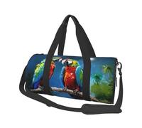 Reisetasche, leicht, für Wochenend/Übernachtung, Papageien, Sport, Sporttasche, Turnrucksack mit verstellbarem Riemen, Krankenhaustasche, faltbare Gepäcktasche für Damen und Herren, Papageien