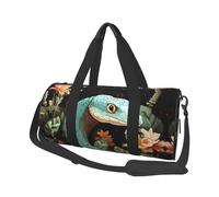 Reisetasche, leicht, für Wochenend/Übernachtung, Schnee, Berg, Pinguin, Sporttasche, Turn-Rucksack mit verstellbarem Riemen, Krankenhaustasche, faltbare Gepäcktasche für Damen und Herren, Schlange und