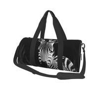 Reisetasche, leicht, für Wochenend/Übernachtung, Zebra-Design, Sporttasche, Turn-Rucksack mit verstellbarem Riemen, Krankenhaus-Tasche, faltbar, Gepäcktasche für Damen und Herren, zebra, Einheitsgröße