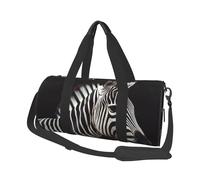 Reisetasche, leicht, für Wochenendausflüge, Übernachtungstasche, Tier-Design, Zebra-Design, Sporttasche, Turn-Rucksack mit verstellbarem Riemen, Krankenhaus-Tasche, faltbar, Gepäcktasche für Damen und