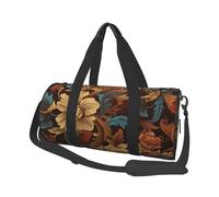 Reisetasche, leicht, Handgepäck, Wochenendtasche, Übernachtungstasche, Eiffelturm mit rotem Regenschirm, Sporttasche, Turnrucksack mit verstellbarem Riemen, Krankenhaustasche, faltbare Gepäcktasche