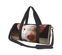 Reisetasche, leicht, tragbar, Wochenendtasche, Übernachtungstasche, niedlich, lächelnd, Sporttasche, Turn-Rucksack mit verstellbarem Riemen, Krankenhaustasche, faltbare Gepäcktasche für Damen und