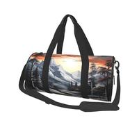 Reisetasche, leicht, tragbar, Wochenendtasche, Übernachtungstasche, Pinguin mit Brille, Sporttasche, Turnrucksack mit verstellbarem Riemen, Krankenhaustasche, faltbare Gepäcktasche für Damen und