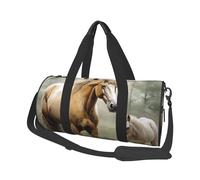 Reisetasche, leicht, tragbar, Wochenendtasche, Übernachtungstasche, schwarzer Roboter, Sporttasche, Turn-Rucksack mit verstellbarem Riemen, Krankenhaustasche, faltbare Gepäcktasche für Damen und