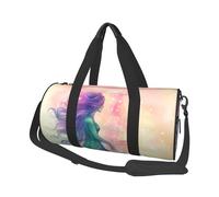 Reisetasche, leicht, tragbar, Wochenendtasche, Übernachtungstasche, schwarzer Roboter, Sporttasche, Turn-Rucksack mit verstellbarem Riemen, Krankenhaustasche, faltbare Gepäcktasche für Damen und