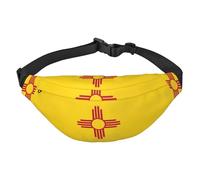 Reisetasche mit Flagge von New Mexiko, geeignet für Sport, Laufen, Radfahren, Reisen, Angeln, Jungen, große Hüfttasche