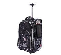Reisetasche Mit Rollen 2-Rad Trolley Rucksack Business Laptop Tasche Handgepäck Backpack Schlichtes 33 * 25 * 49Cm (Typ 2:Grau)