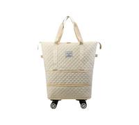 Reisetasche mit Rollen, erweiterbare Sporttasche, für Wochenendausflüge, großes Fassungsvermögen, Gepäck, faltbar, Fitness, Fitness über Nacht