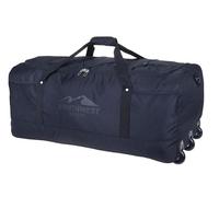 Reisetasche mit Rollen Southwest XXL Trolley Roll-Reisetasche Light Weight Ultra Leicht groß, faltbar 90 Liter - 80 cm Trolly + Koffergurt (Schwarz 0100)