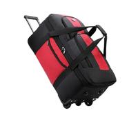 Reisetasche mit Rollen, tragbarer Mehrzweck-Koffer, Spinnerrad, Gepäcktasche for sportliche Männer, Geschäftsreisen, Reisen, Picknick(Red)