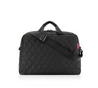 Reisetasche REISENTHEL "reisenthel duffelbag M", Gr. B/H/T: 52cm x 37cm x 21cm, schwarz (rhombus schwarz), Polyester, unifarben, Taschen Reisetasche, Maße für Handgepäck (77293329-0) rhombus schwarz