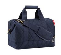 Reisetasche von Reisenthel allrounder - Die Umhängetasche in Steppoptik blau- Yogatasche - rhombus midnight gold M dunkelblau