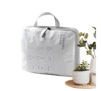 Reisetaschen - Tragbarer Organizer mit großer Kapazität mit Griff | Große Kulturbeutel, für Wochenendübernachtung, Urlaub, Kreuzfahrt, Flugzeug, Koffer, Camping, Sport, Fitnessstudio, Alltag, Größe L