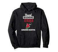 Reisewarnung Jordan Gefährliche Schöne Jordanier stolz Pullover Hoodie, Unisex für Erwachsene, Schwarz, XL