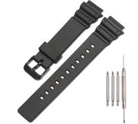 Reisn Uhrenarmband kompatibel mit Casio MRW-200H Herren Damen Schwarz Metallschnalle MRW200H Ersatzarmband