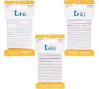 Reißfeste Gummiband Gummibänder Zum Nähen Breit 5 mm & 6 mm 8 mm 15 Meter Weiß Stark Gummilitze für Hosengummi Haushalt DIY Handwerk Stoffe Zum Nahen