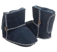 Reissner Lammfelle Engel Baby Booties Modell Paris aus Merino Lammfell mit Fersenverschluss, BB-SCHUH4-BLA-22, Farbe blau, Schuhgröße 22/23
