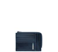 Reißverschluss-Münzbeutel mit Dokumenten-Blue Square blau - Farb-Varianten: Blau