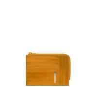 Reißverschluss-Münzbeutel mit Dokumenten-Blue Square, gelb - Farb-Varianten: Gelb