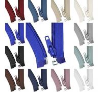 Reißverschluss teilbar Kunststoff - Spiral-Reißverschluss 35-50 cm - für Jacken, Baby- & Kinderkleidung - modische Farben - teilbarer Zipper für Nähen DIY Kleidung (kobalt, 50 cm)